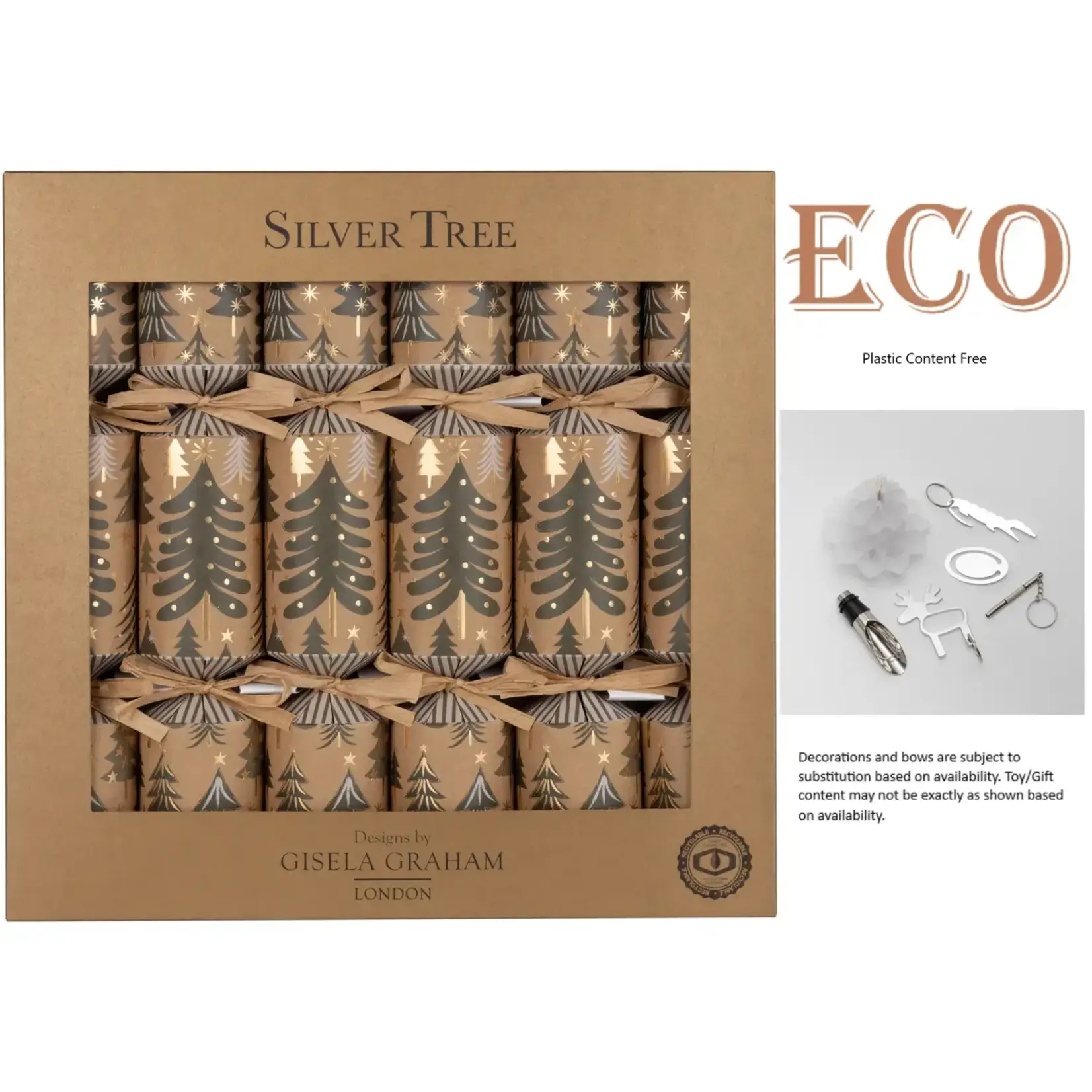 Silver Tree Home & Holiday 12in 6ct Eco Forest Evergreen