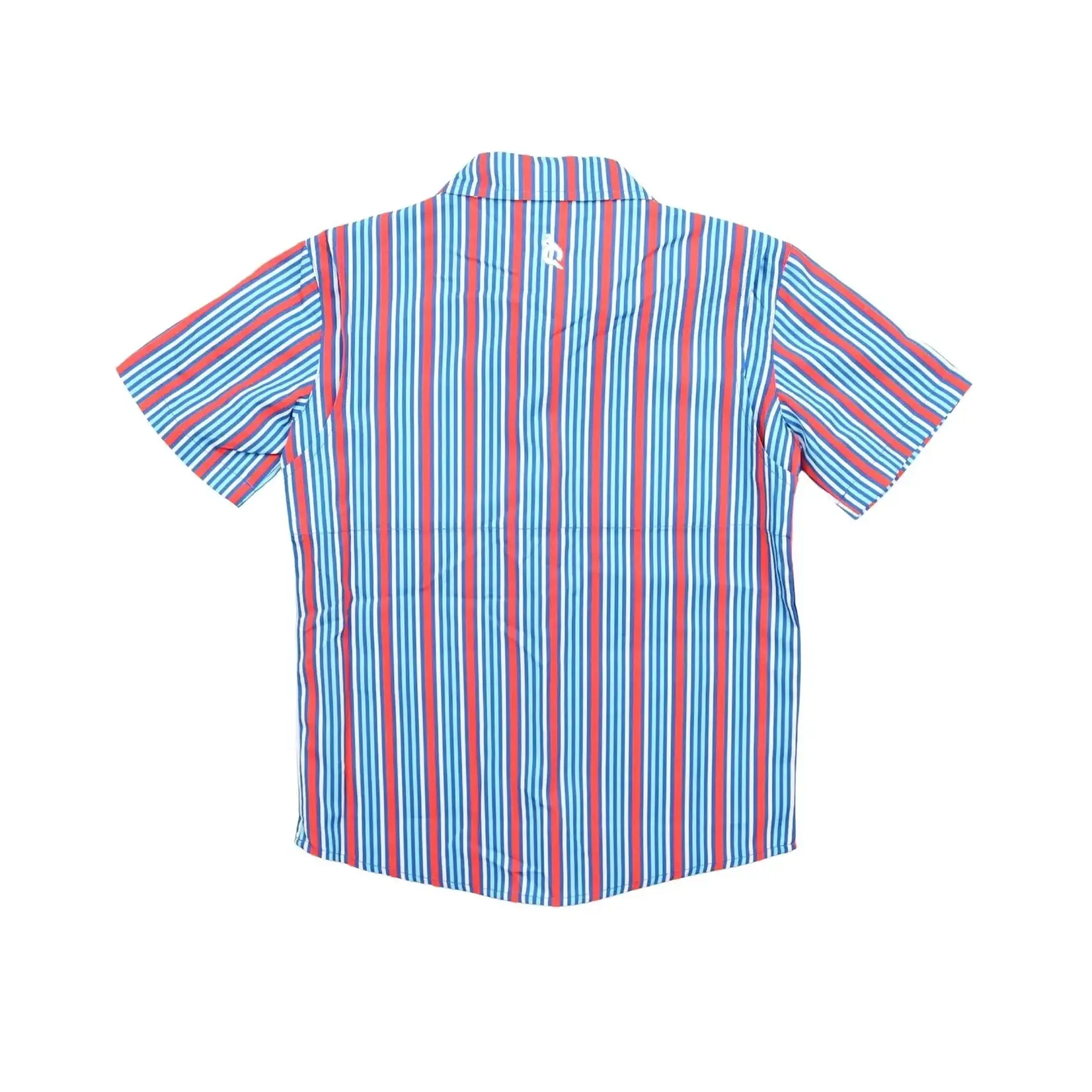 Blue Quail Guayabera - Liberty Stripe Short Sleeve Shirt