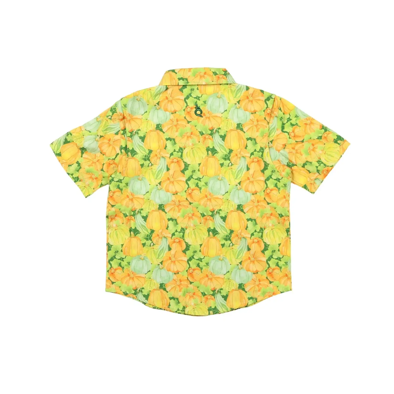 Blue Quail Guayabera - Pumpkin Camo Short Sleeve Shirt