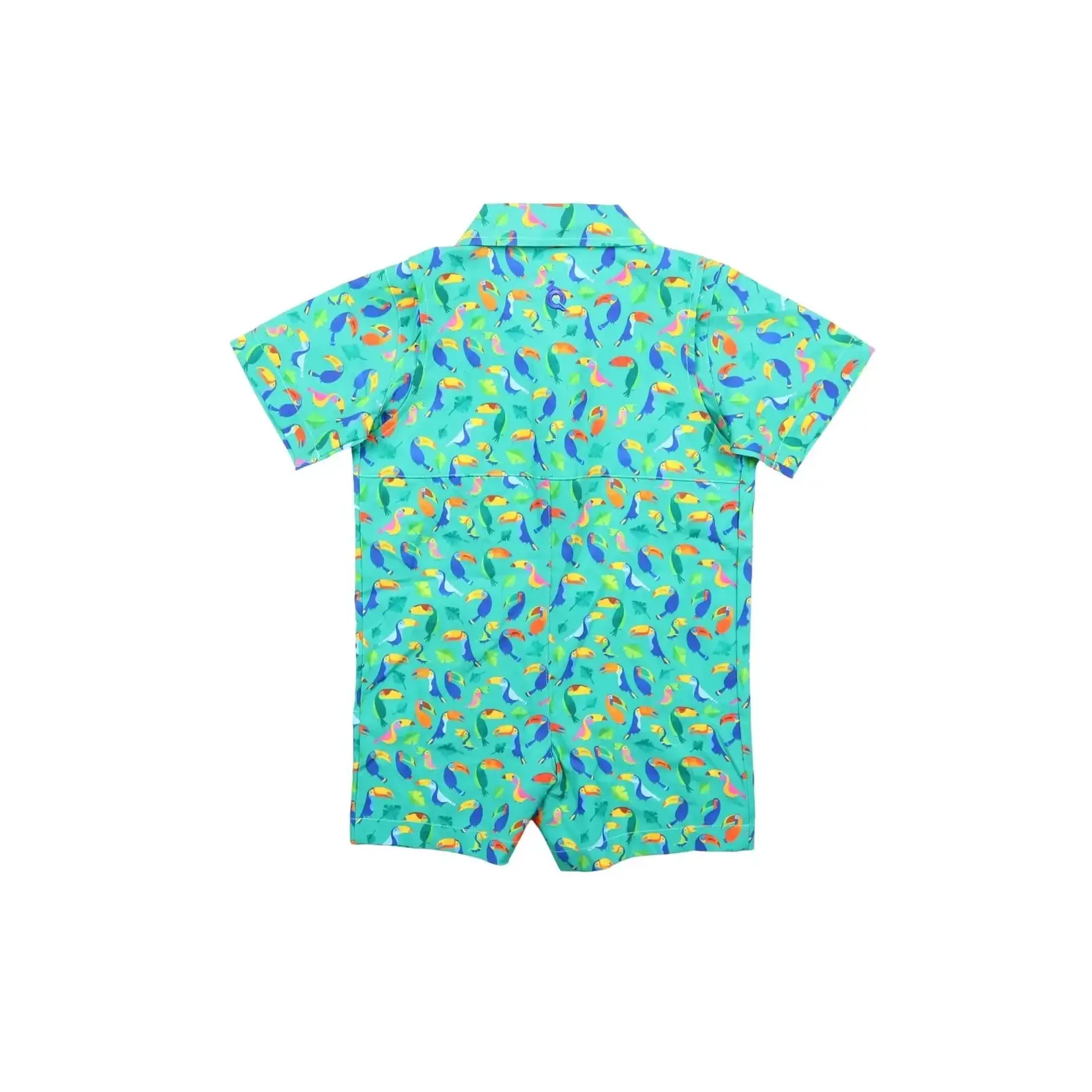 Blue Quail Guayabera - Toucans Short Sleeve Romper