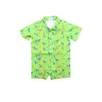 Blue Quail Guayabera- Fiesta Short Sleeve Romper