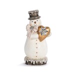 Demdaco Design for the Home Snowman with Heart Sparkle Figure