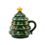 Mr. Christmas Figural Lidded Mug - 16oz Tree Mug - Green