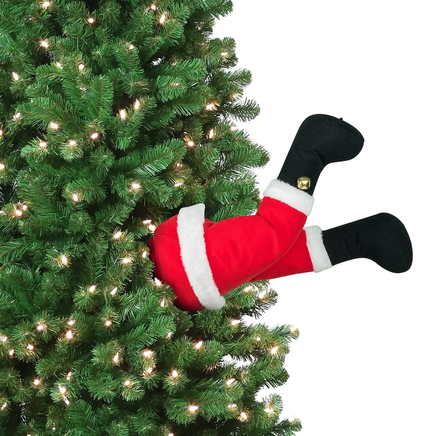 Mr. Christmas Treeside Kickers 16" - Santa