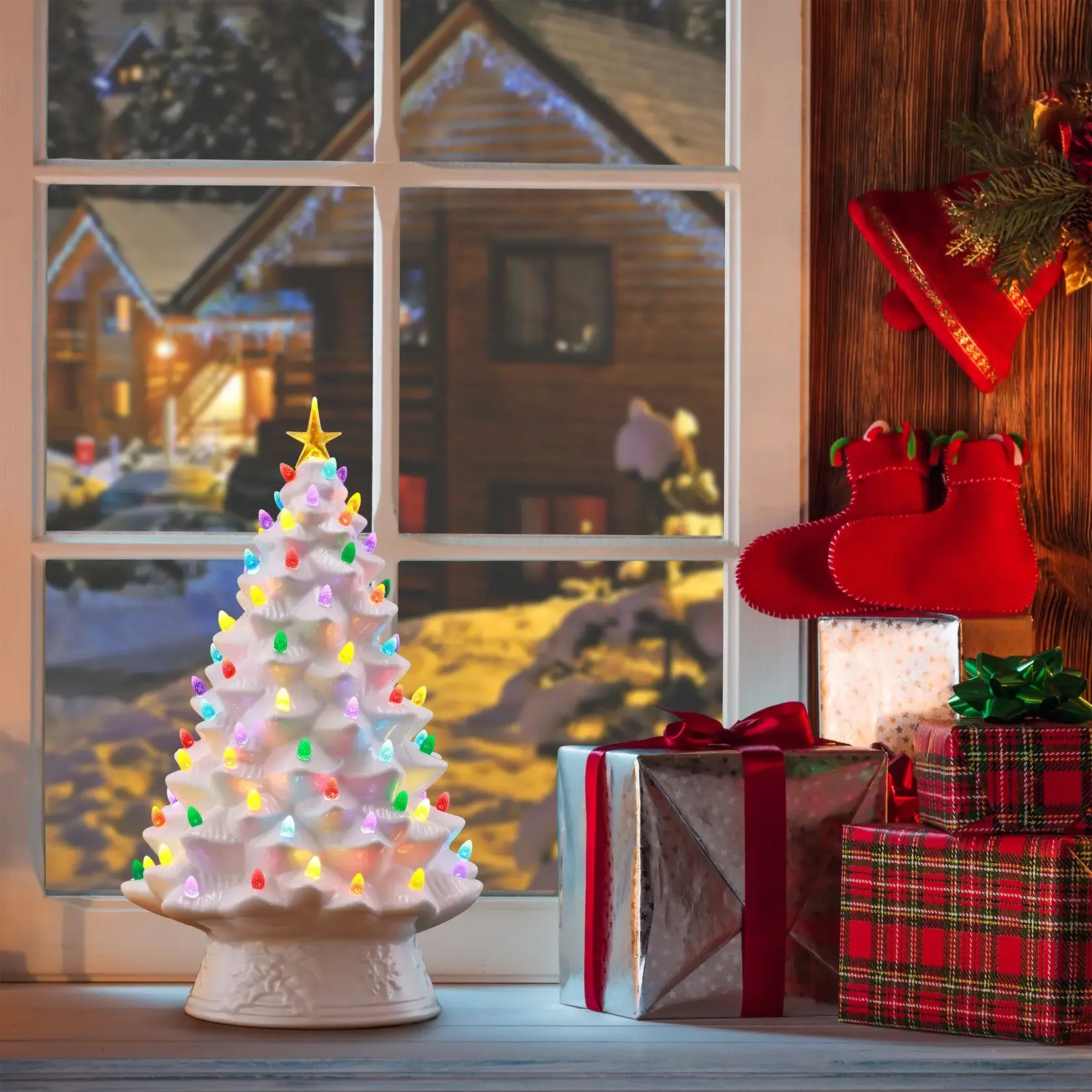 Mr. Christmas 18" Nostalgic Tree - White