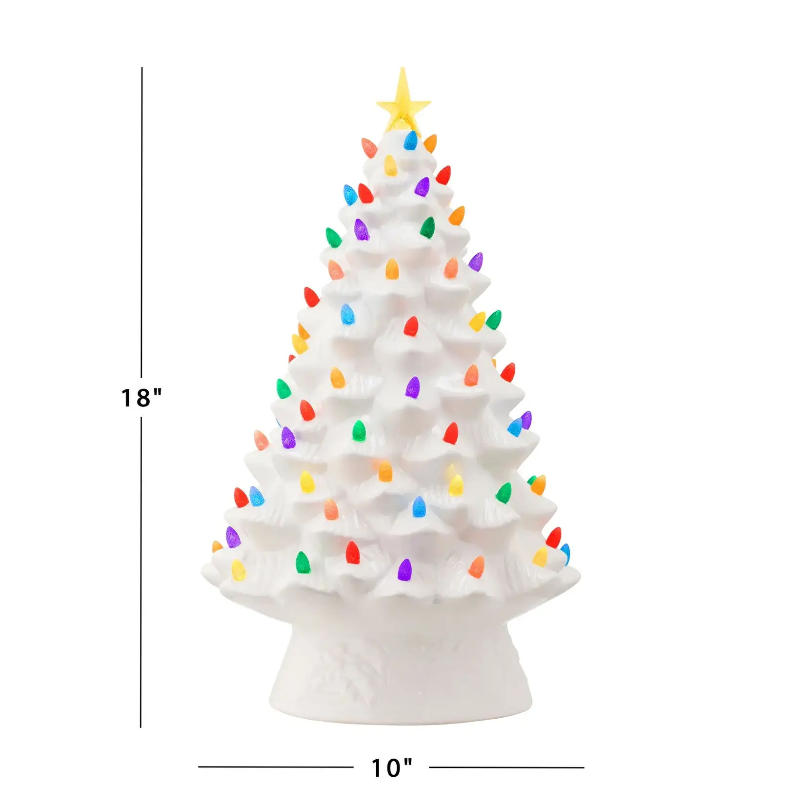 Mr. Christmas 18" Nostalgic Tree - White