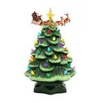 Mr. Christmas Animated Nostalgic Tree - Green Tree With Santa's Sleigh