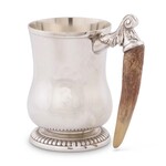 Vagabond House Curved English Mug - Antler Handle
