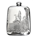 Corbell Silver English Pewter Mallard Duck 6oz Flask