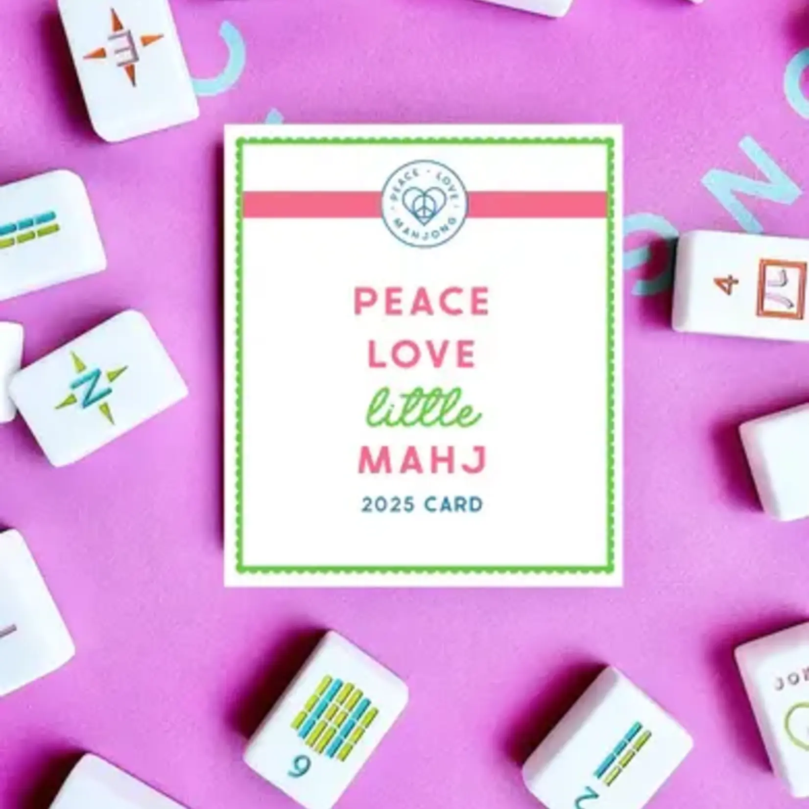Peace Love Mahjong 2025 Little Mahj Card