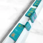 Peace Love Mahjong White Mahjong Racks & Pushers (Set of 4)