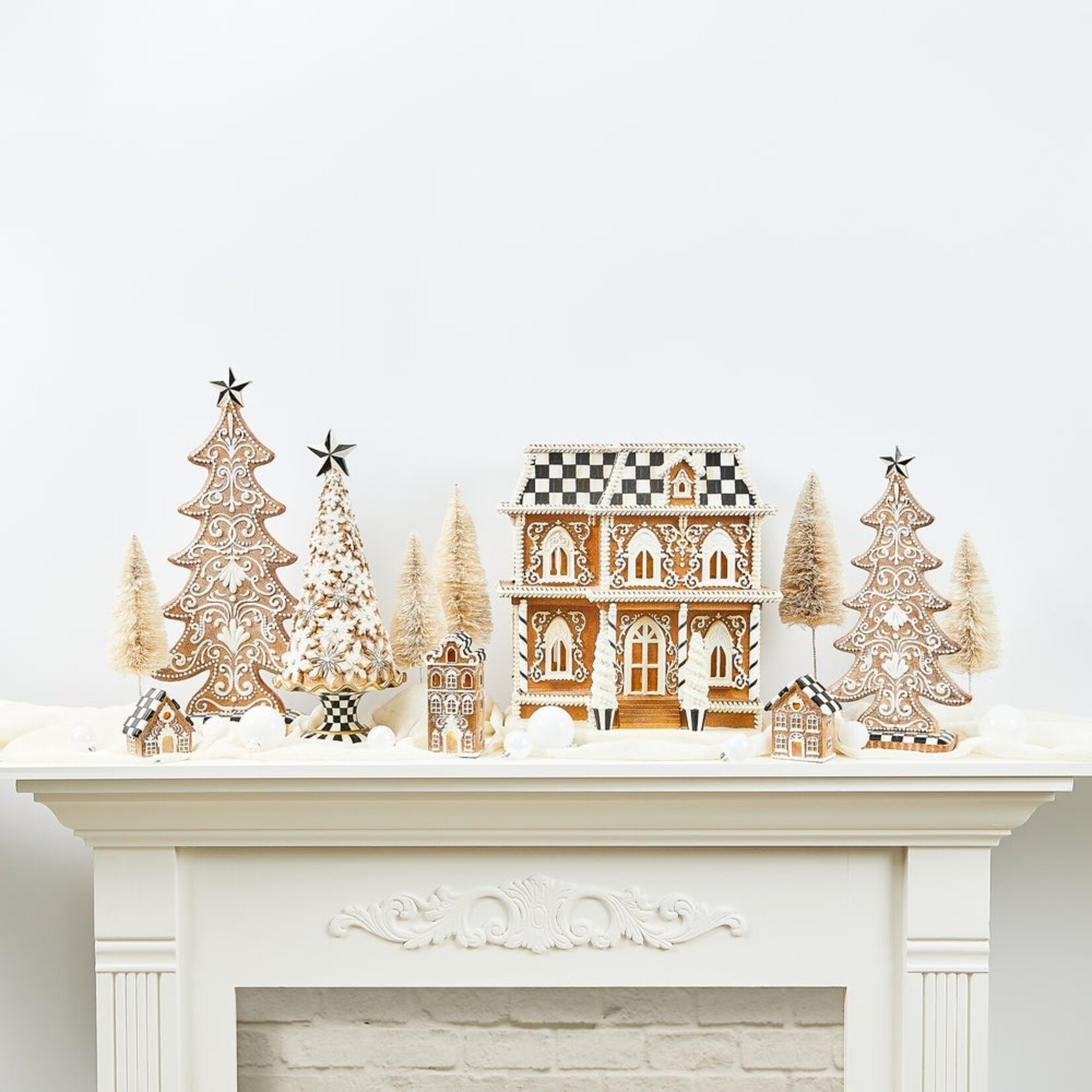 MacKenzie-Childs gingerbread illuminated house