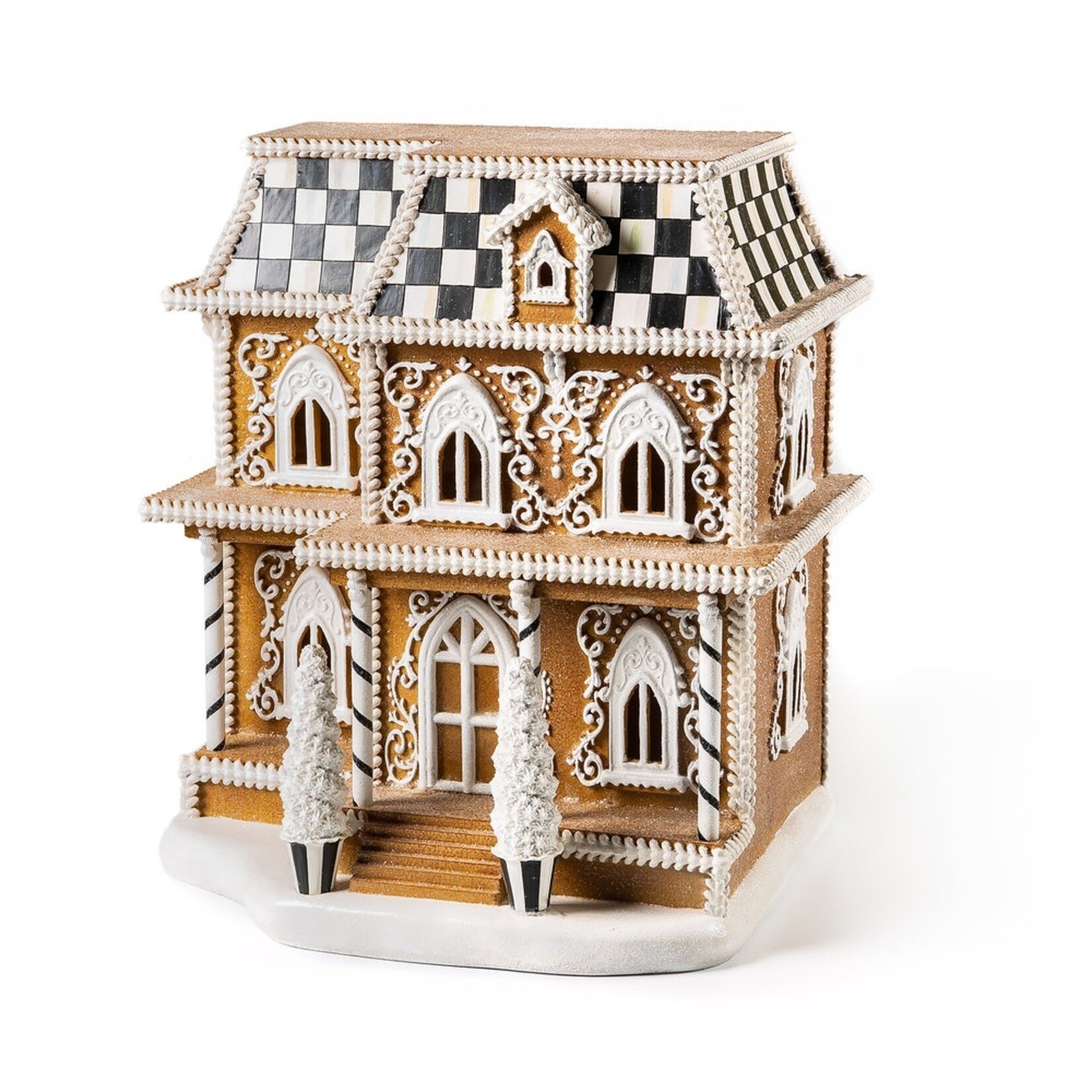 MacKenzie-Childs gingerbread illuminated house
