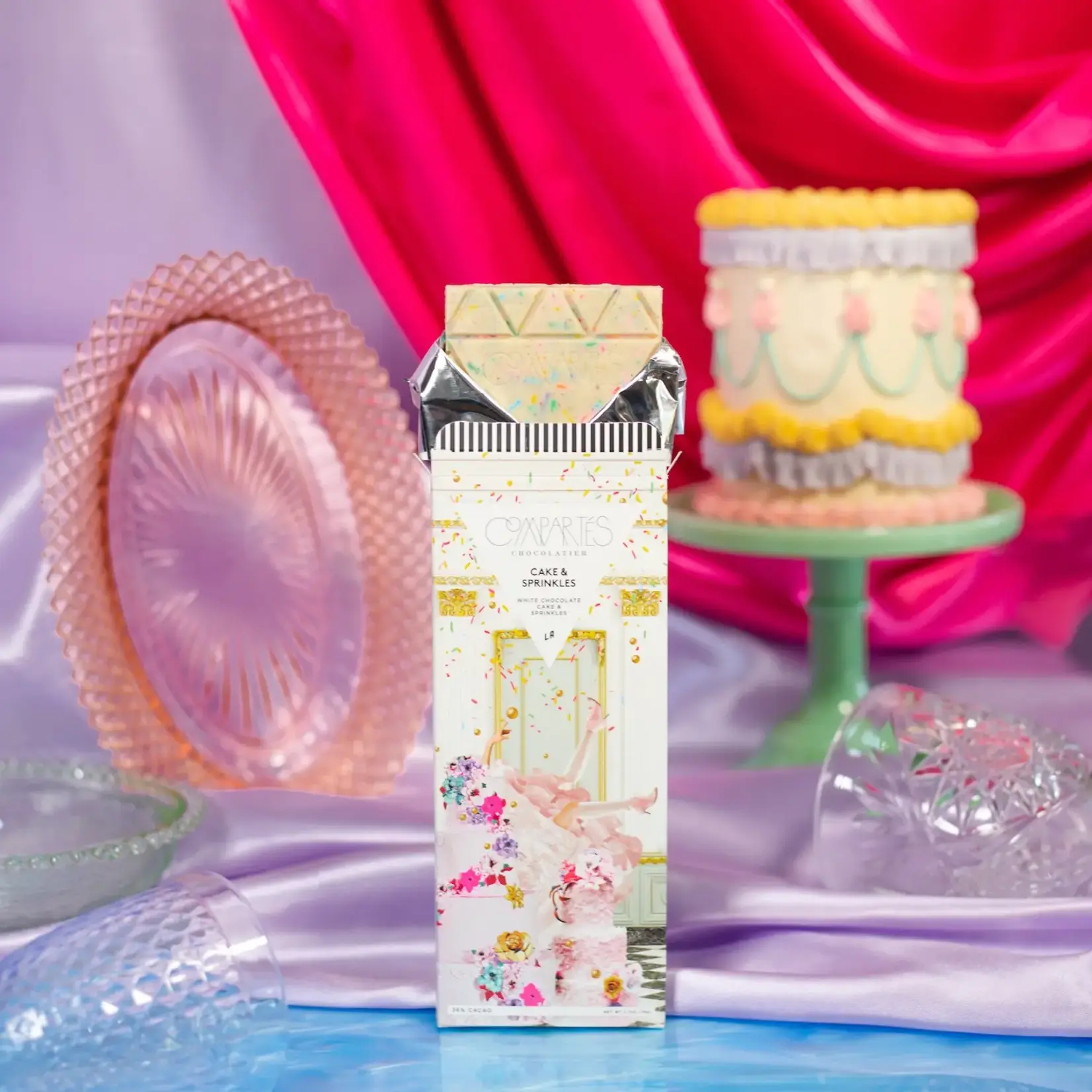 Compartes Chocolate Cake and Sprinkles Chocolate Bar