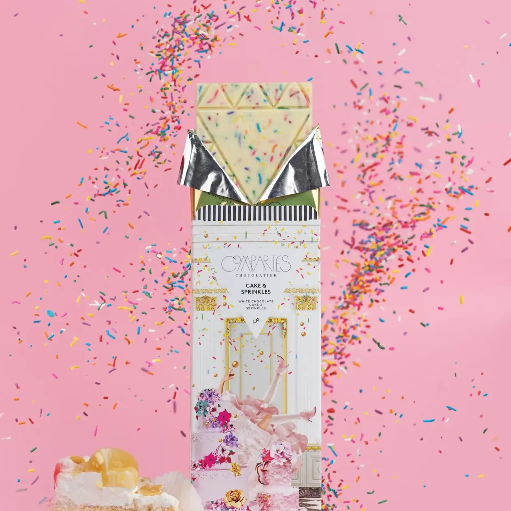 Compartes Chocolate Cake and Sprinkles Chocolate Bar