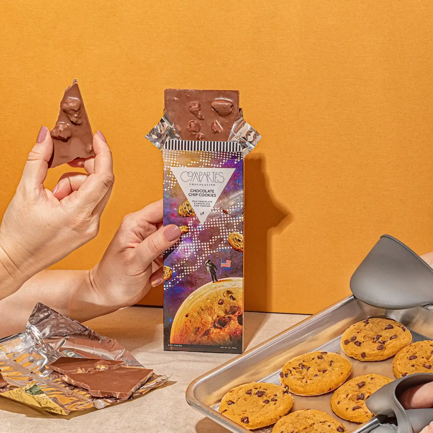 Compartes Chocolate Chocolate Chip Cookie Chocolate Bar