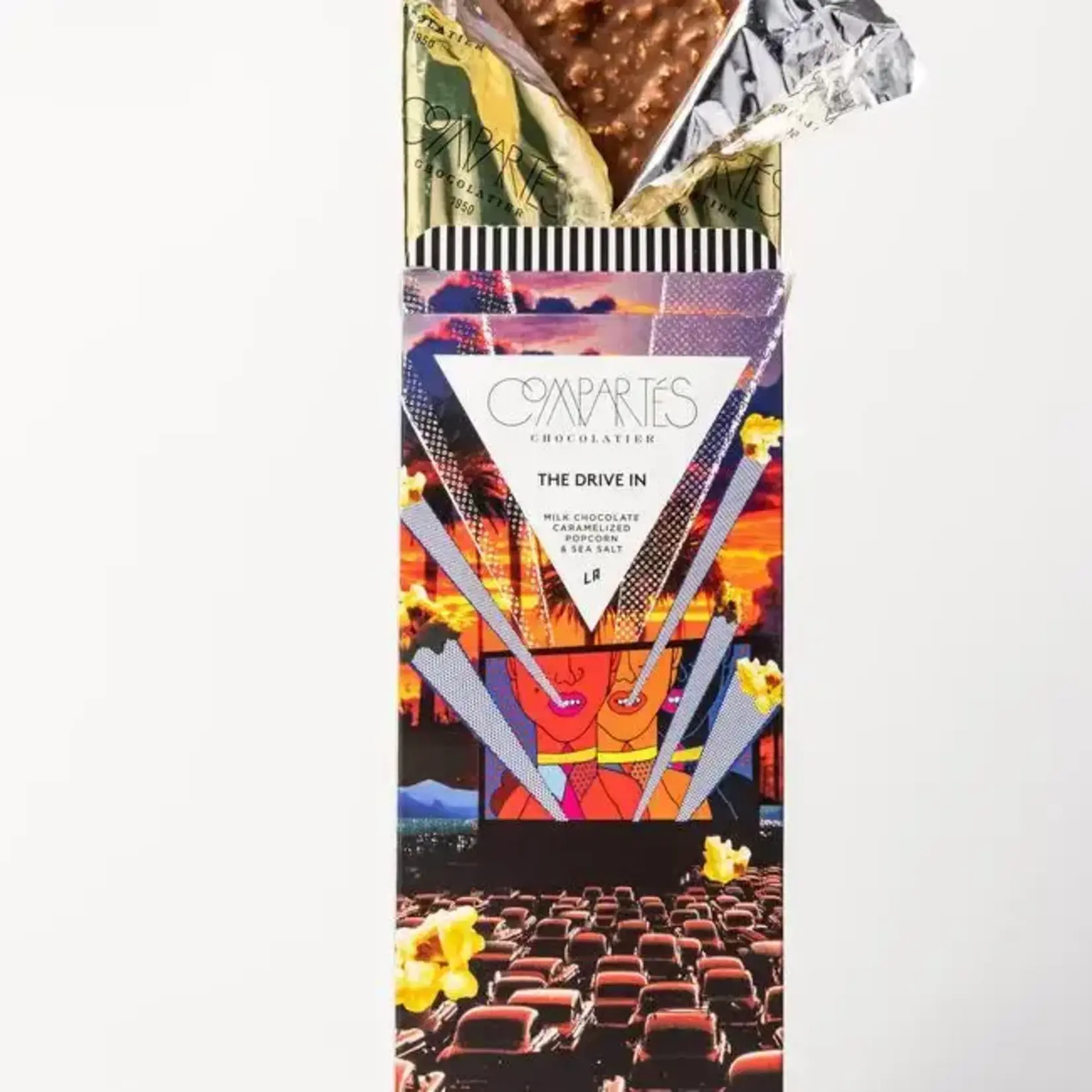 Compartes Chocolate Drive in Milk Chocolate Caramelized Popcorn Bar