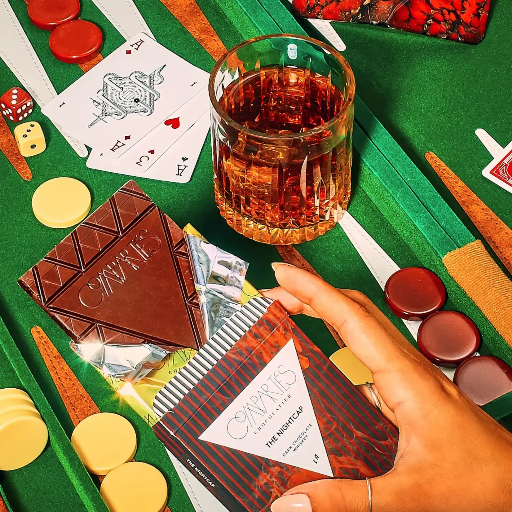 Compartes Chocolate Nightcap Whisky Dark Chocolate Bar