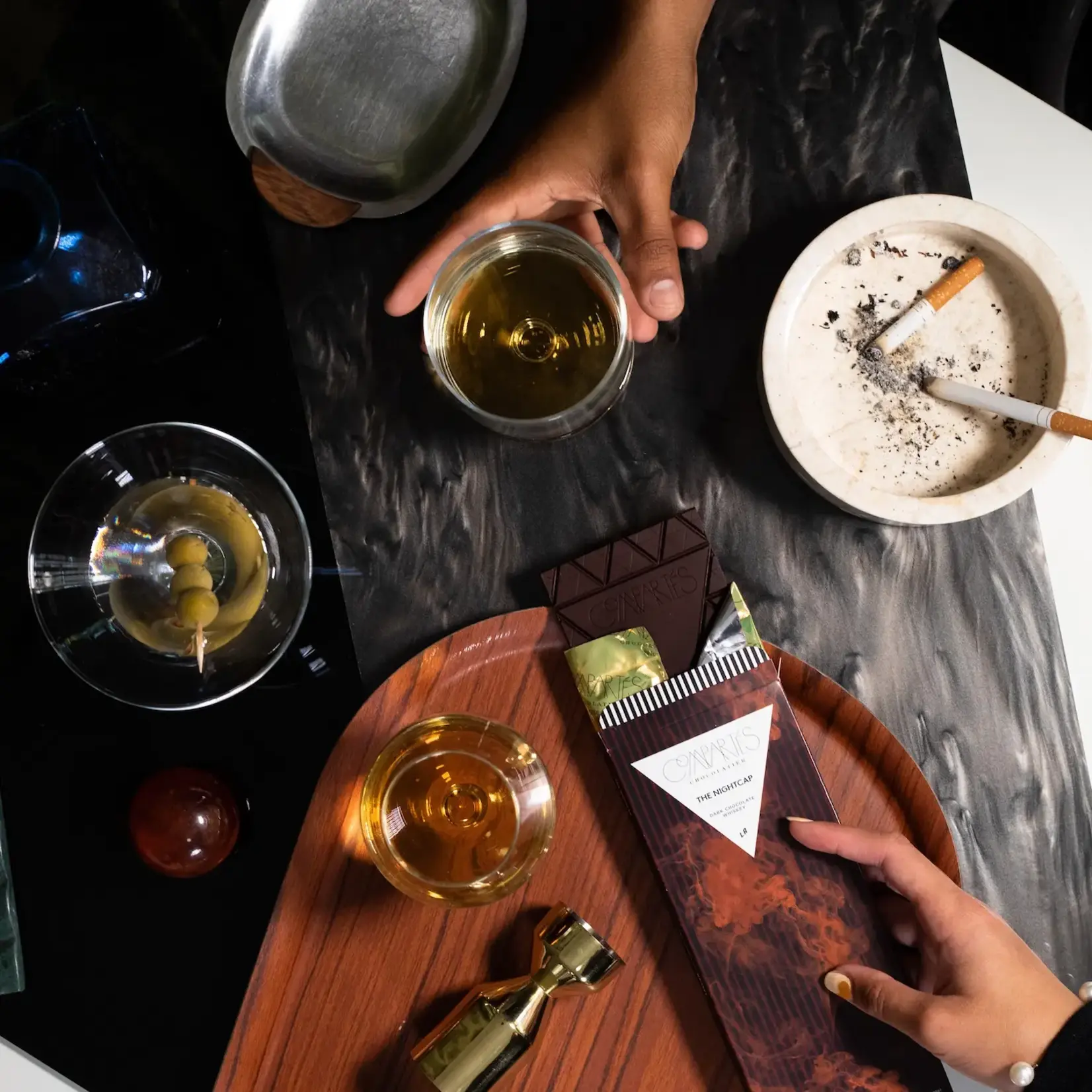 Compartes Chocolate Nightcap Whisky Dark Chocolate Bar