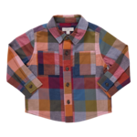 Pink Chicken boys jack shirt - harvest check