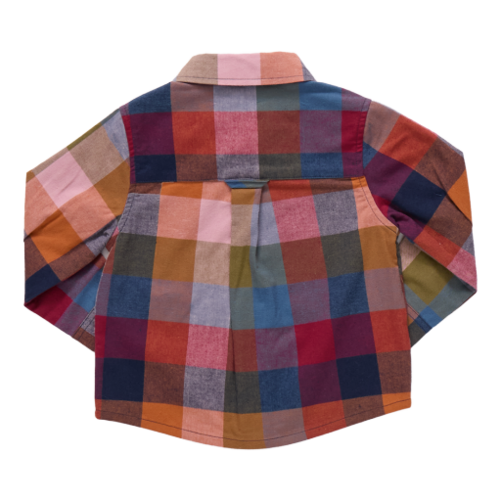 Pink Chicken boys jack shirt - harvest check