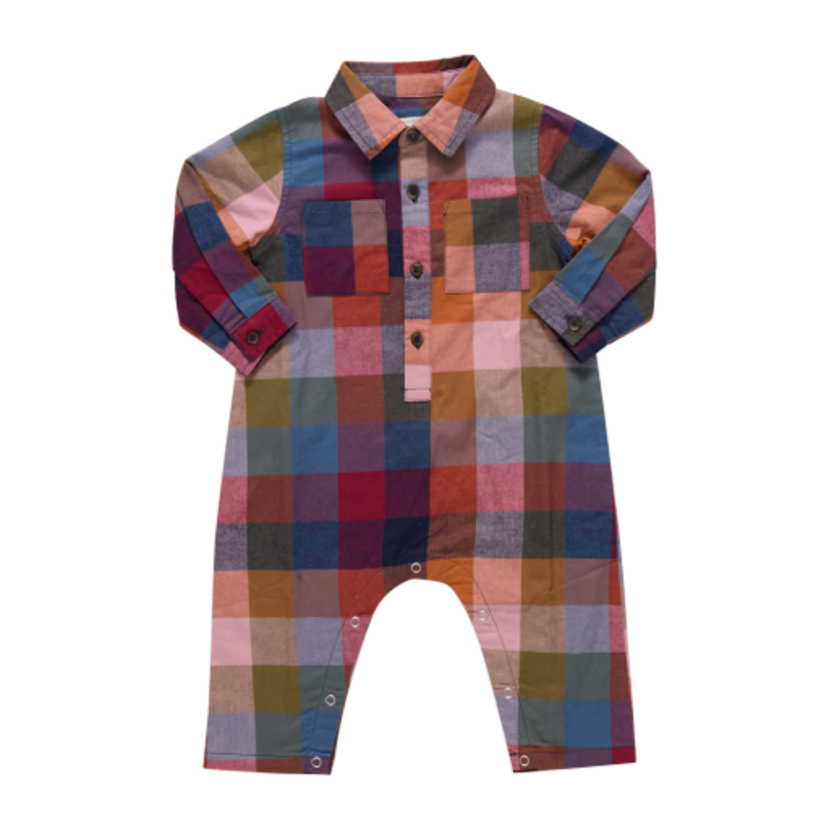 Pink Chicken baby boys easton jumper - harvest check