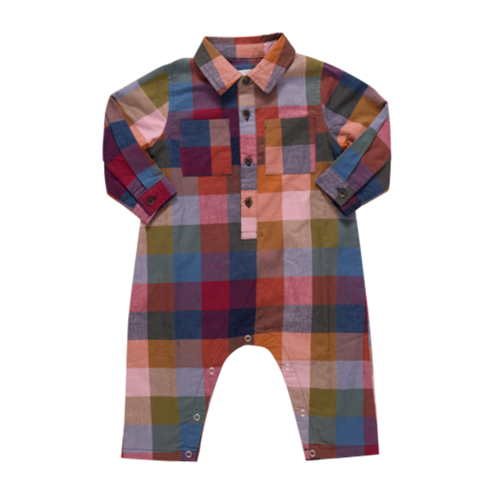 Pink Chicken baby boys easton jumper - harvest check