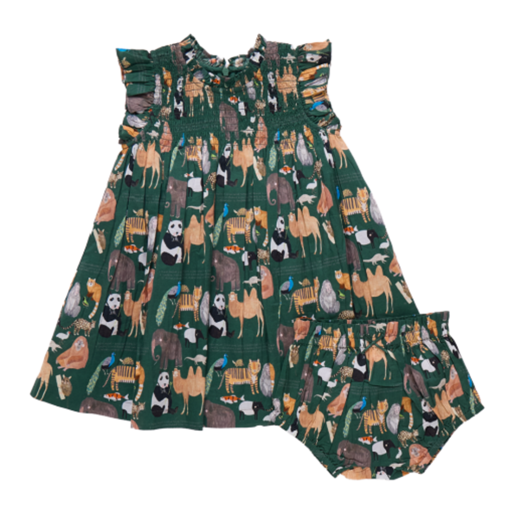 Pink Chicken baby girls stevie dress set - animals of asia