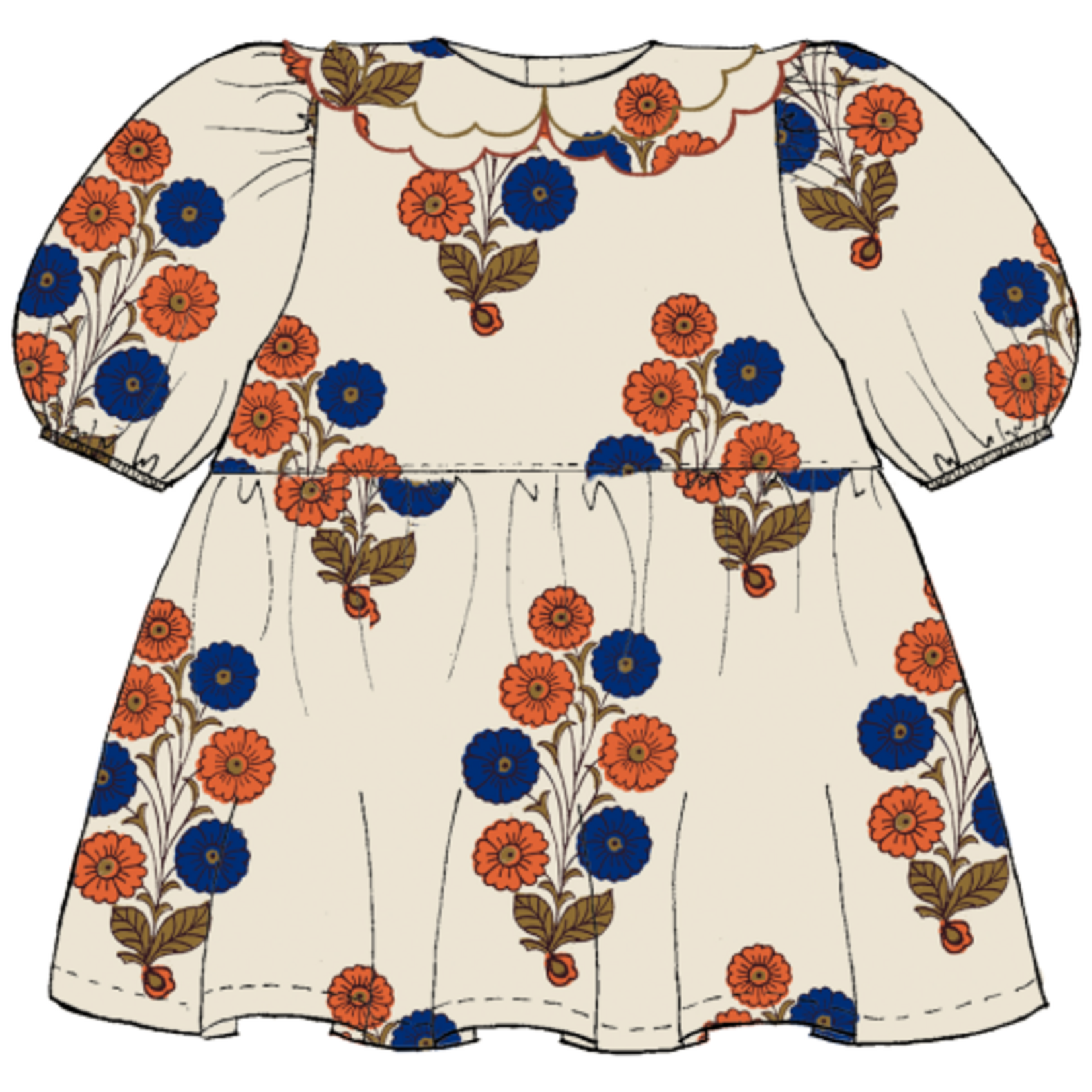 Pink Chicken girls darcy dress - buttercup floral