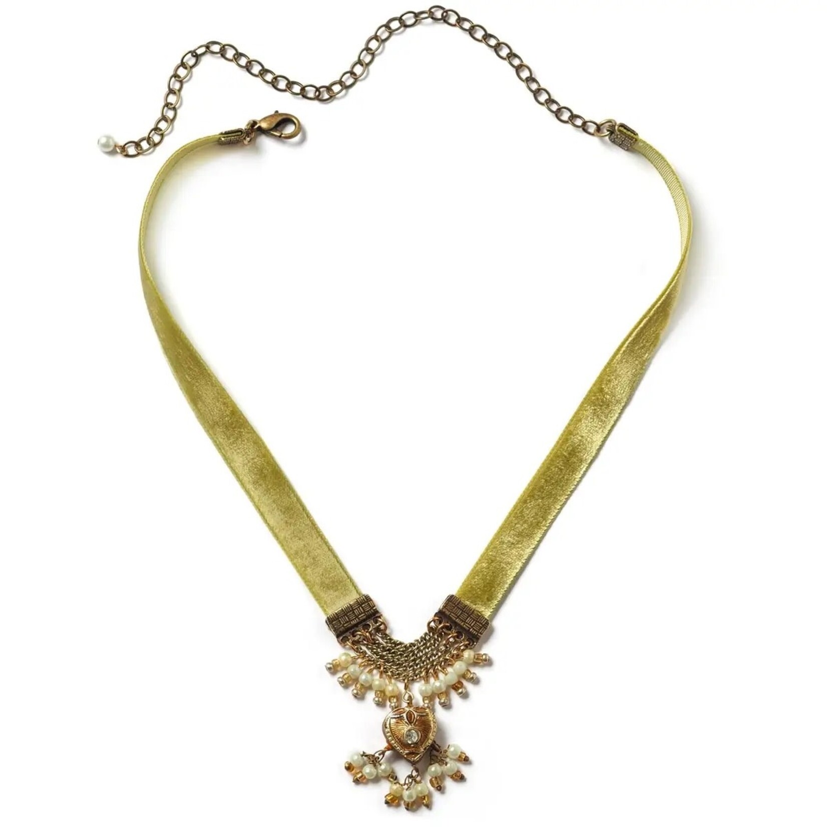 Velvet Heart of Mine Necklace | Green