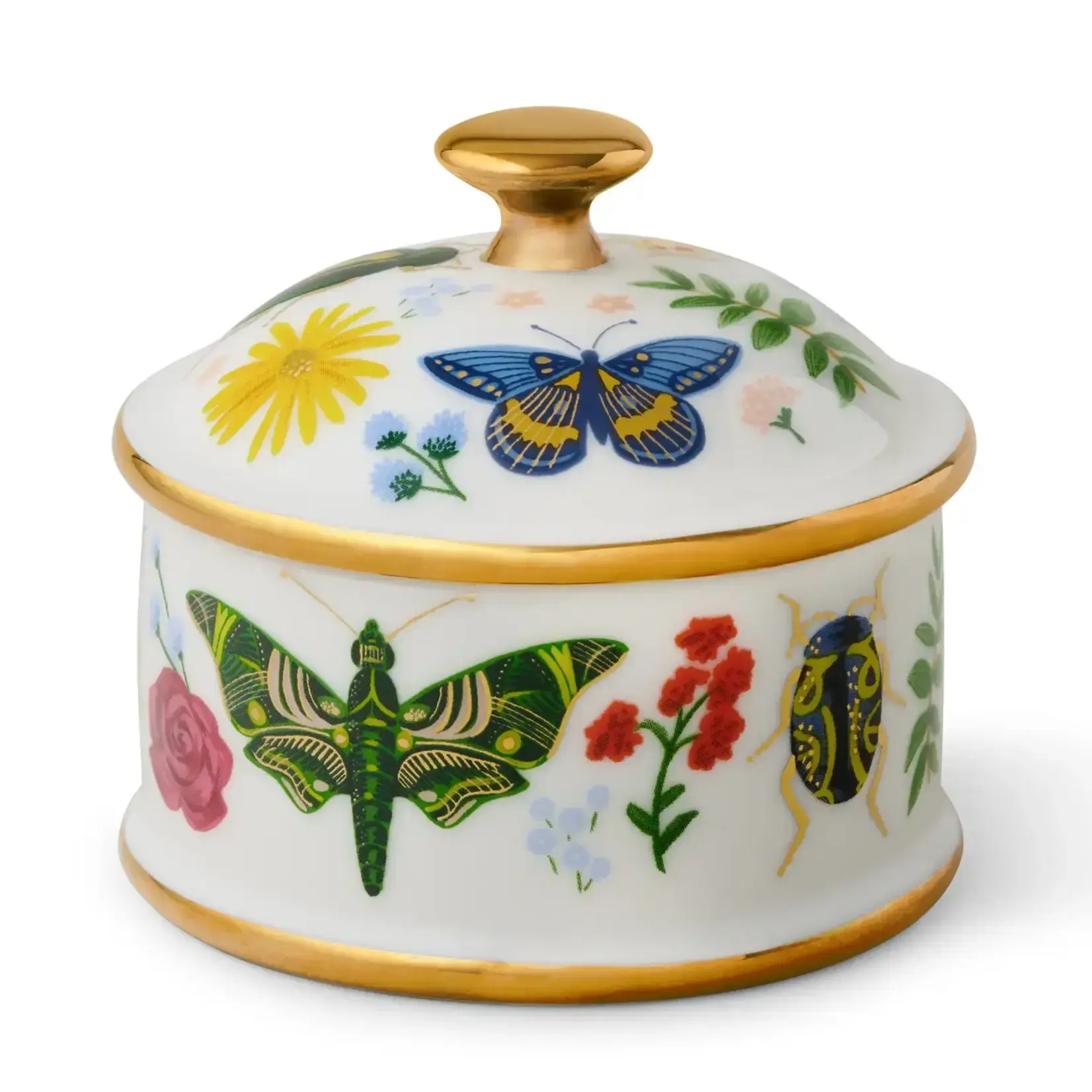 Rifle Paper Company Curio Round Porcelain Box