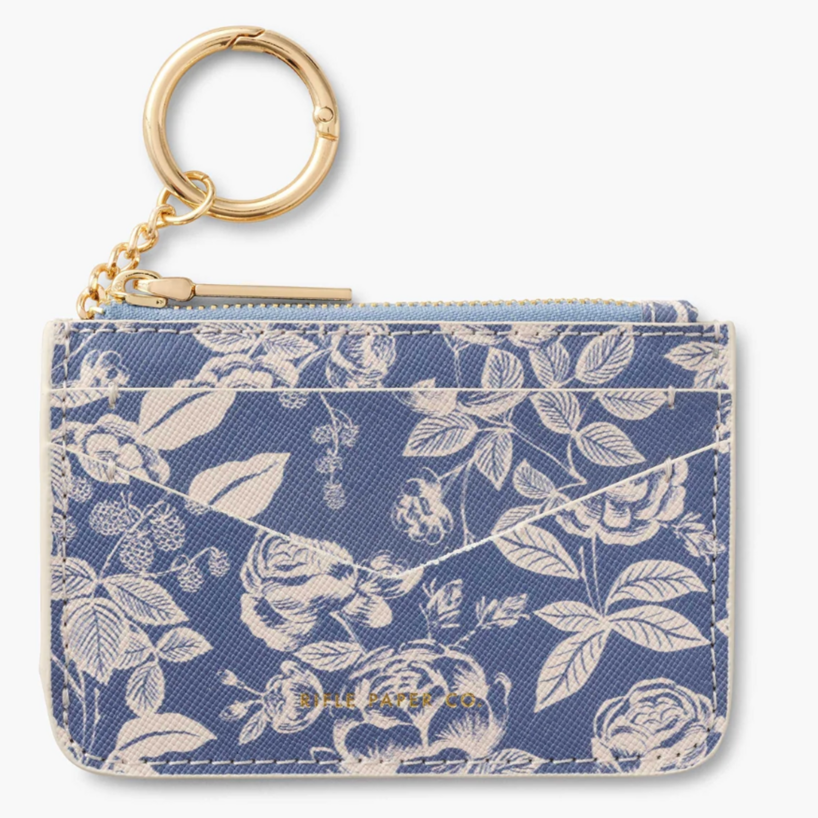 Rifle Paper Company English Rose Key Ring Card Case