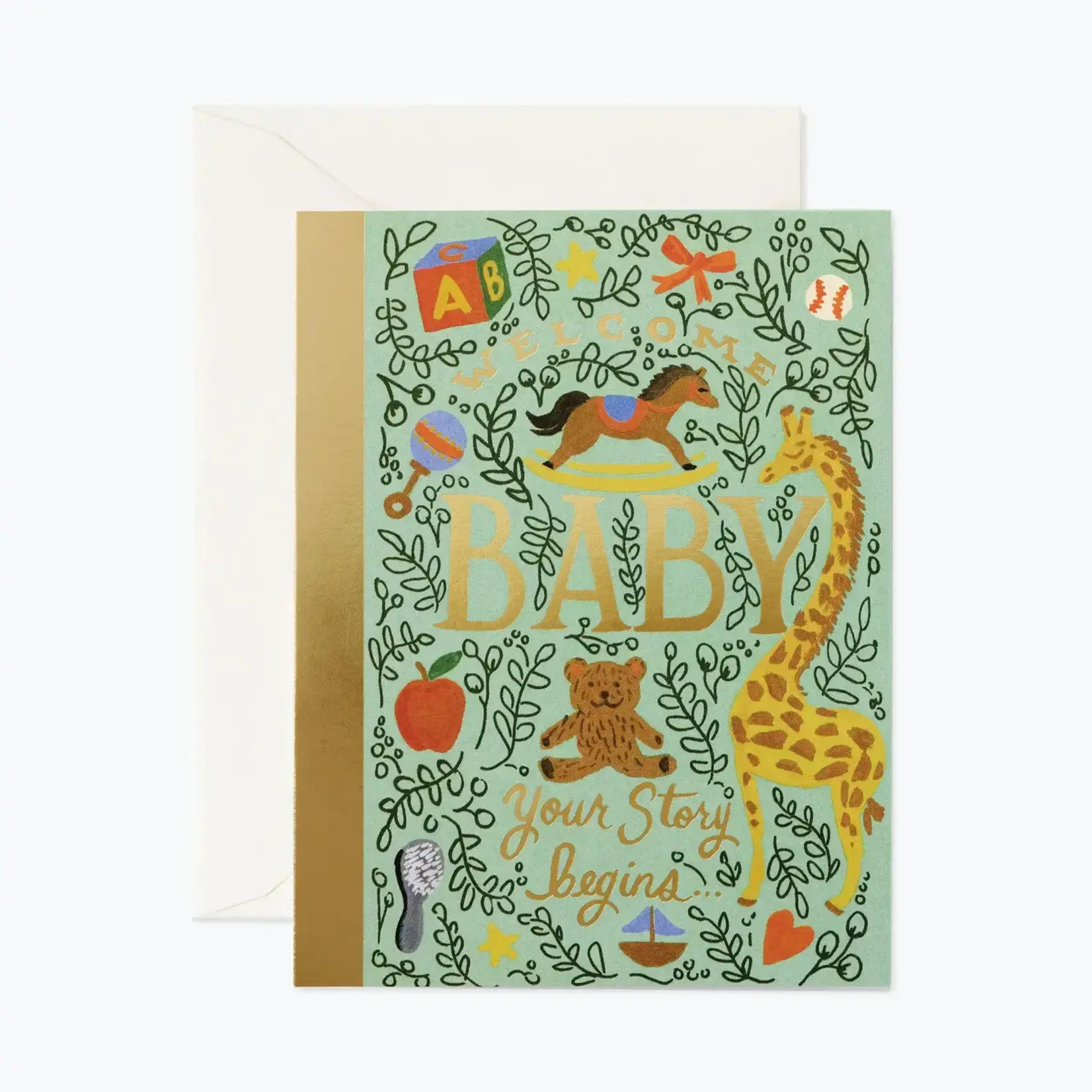 Rifle Paper Company Storybook Baby Card
