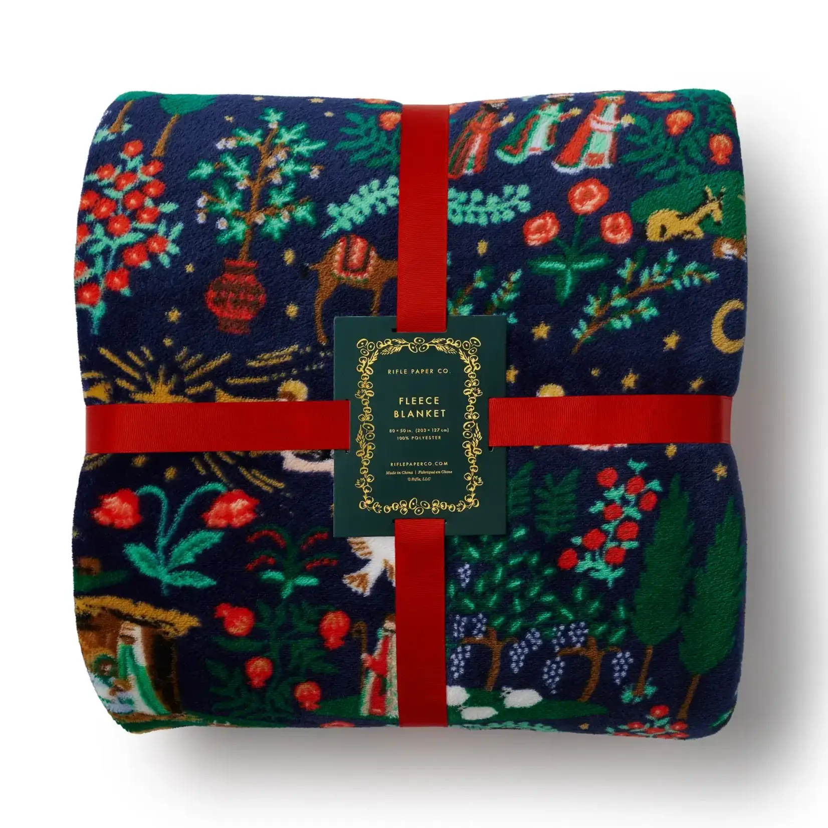 Rifle Paper Company Nativity Fleece Blanket