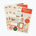 Rifle Paper Company Pack of 3 Deck the Halls Stickers & Labels
