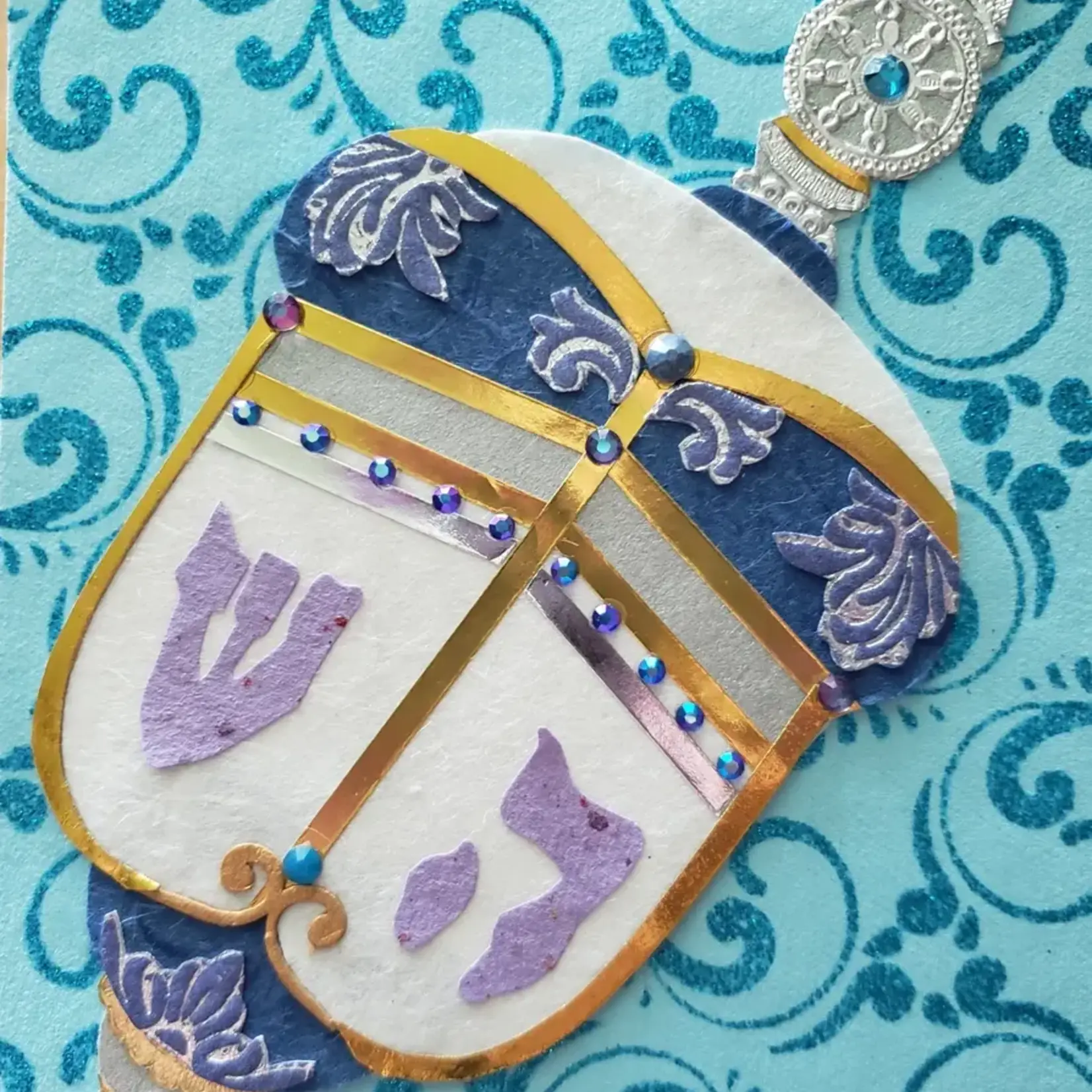 Erica DiPaolo Designs Dreidel Card, Hanukkah Card