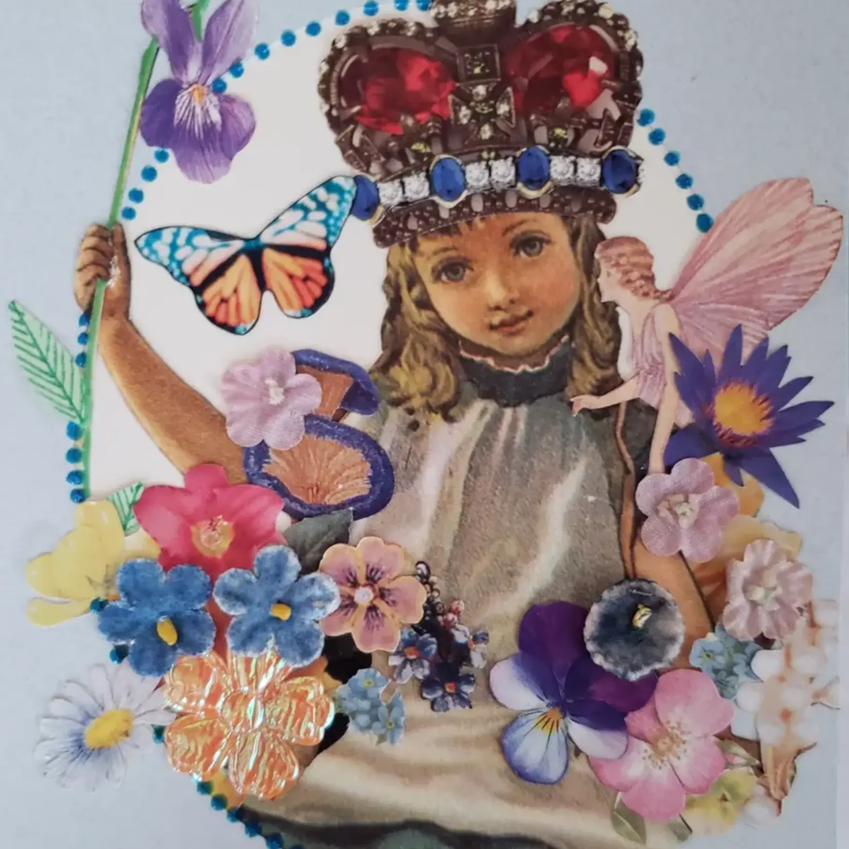 Erica DiPaolo Designs Flower Queen Birthday Card, Fairy Card