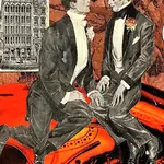 Erica DiPaolo Designs Gay Wedding Card, Elegant Gay Card, Lgbtq Card