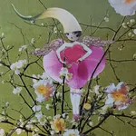 Erica DiPaolo Designs Orchid Fairy Card, Orchid Card, Mcm Fairy Card