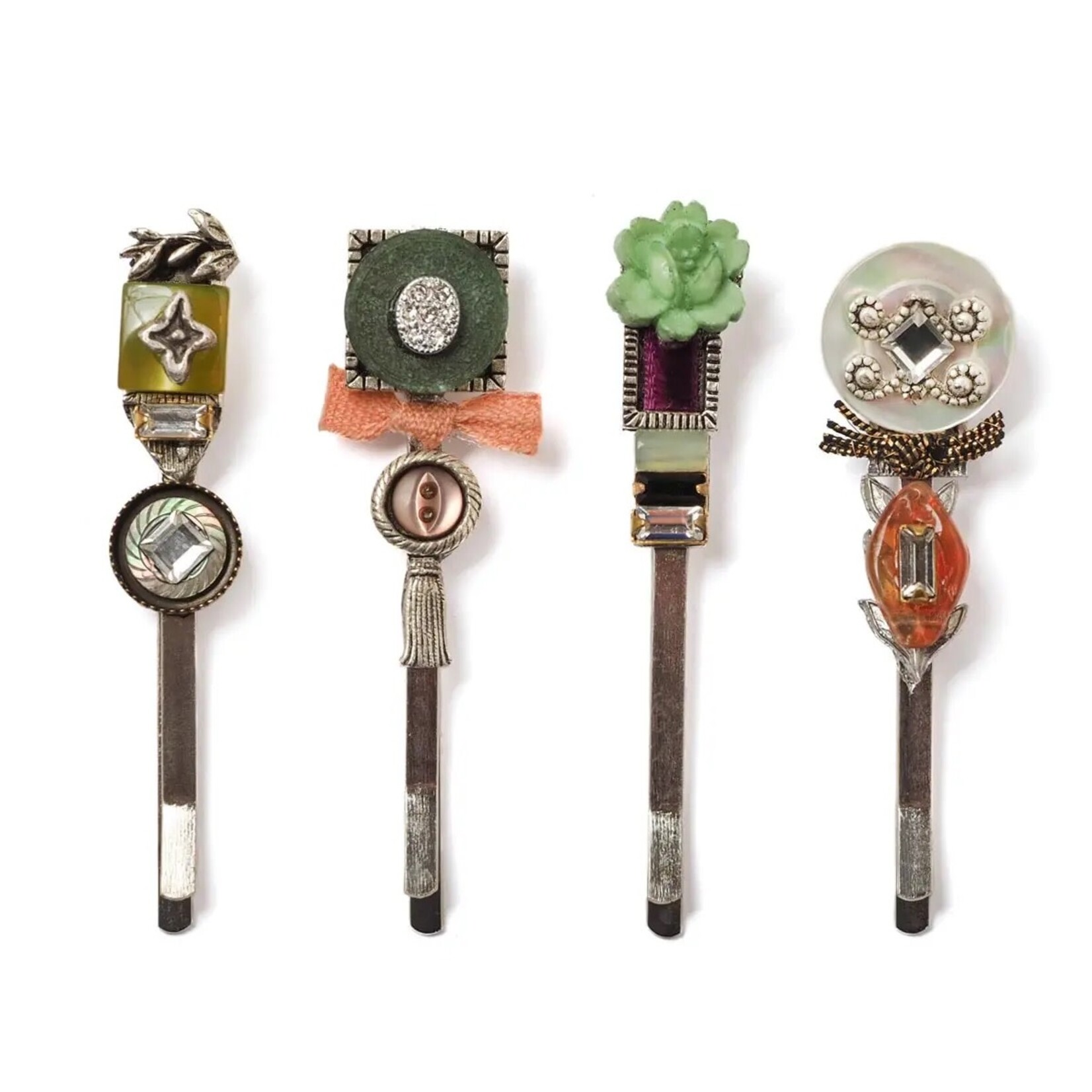 Elements, Jill Schwartz Buttons and Bows Hairpin Set