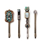 Elements, Jill Schwartz Bits Of Blue Hairpin Set