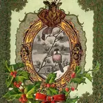 Erica DiPaolo Designs Winter Birds Card, Holiday Birds Card, Christmas Chickadees