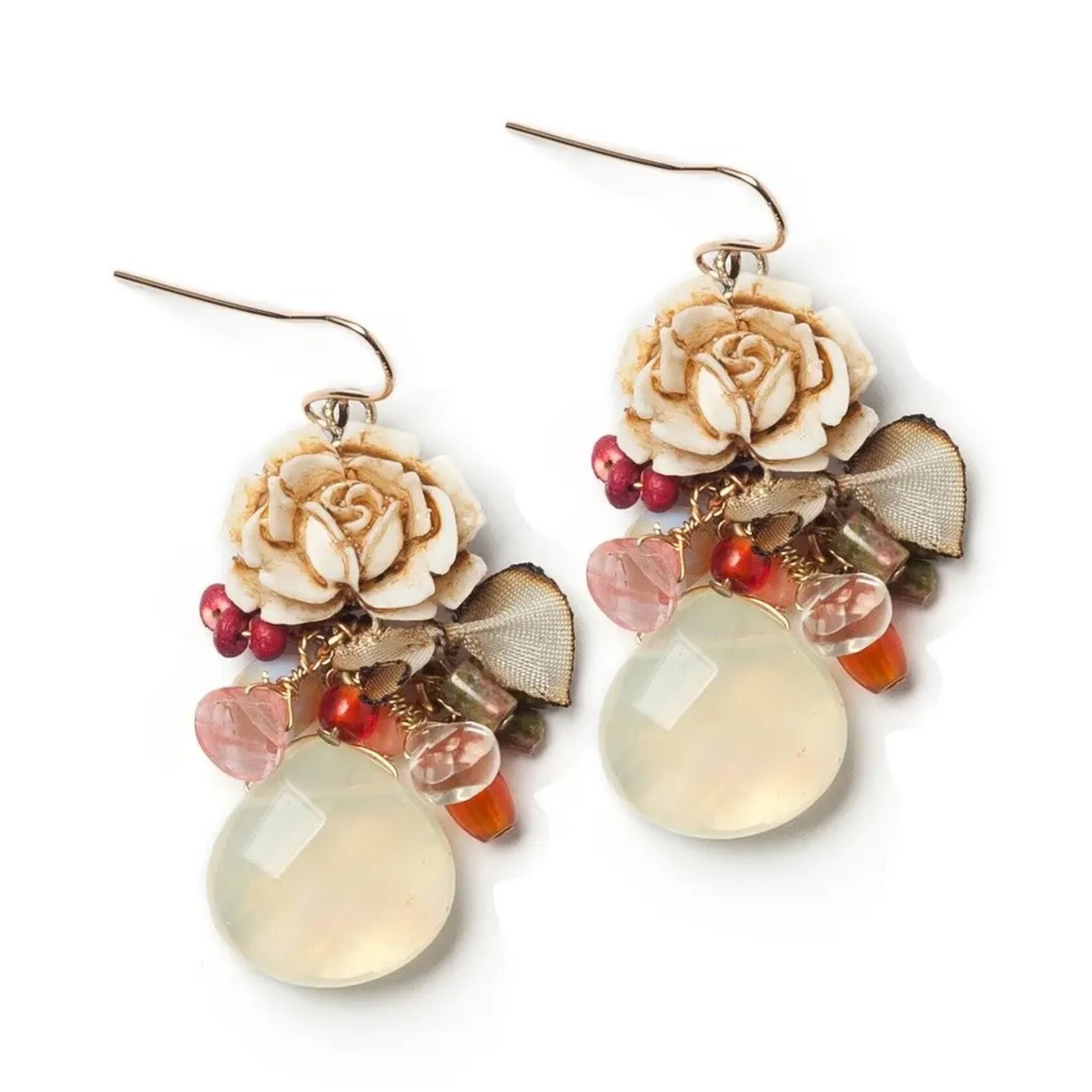Rustic Rose Earrings