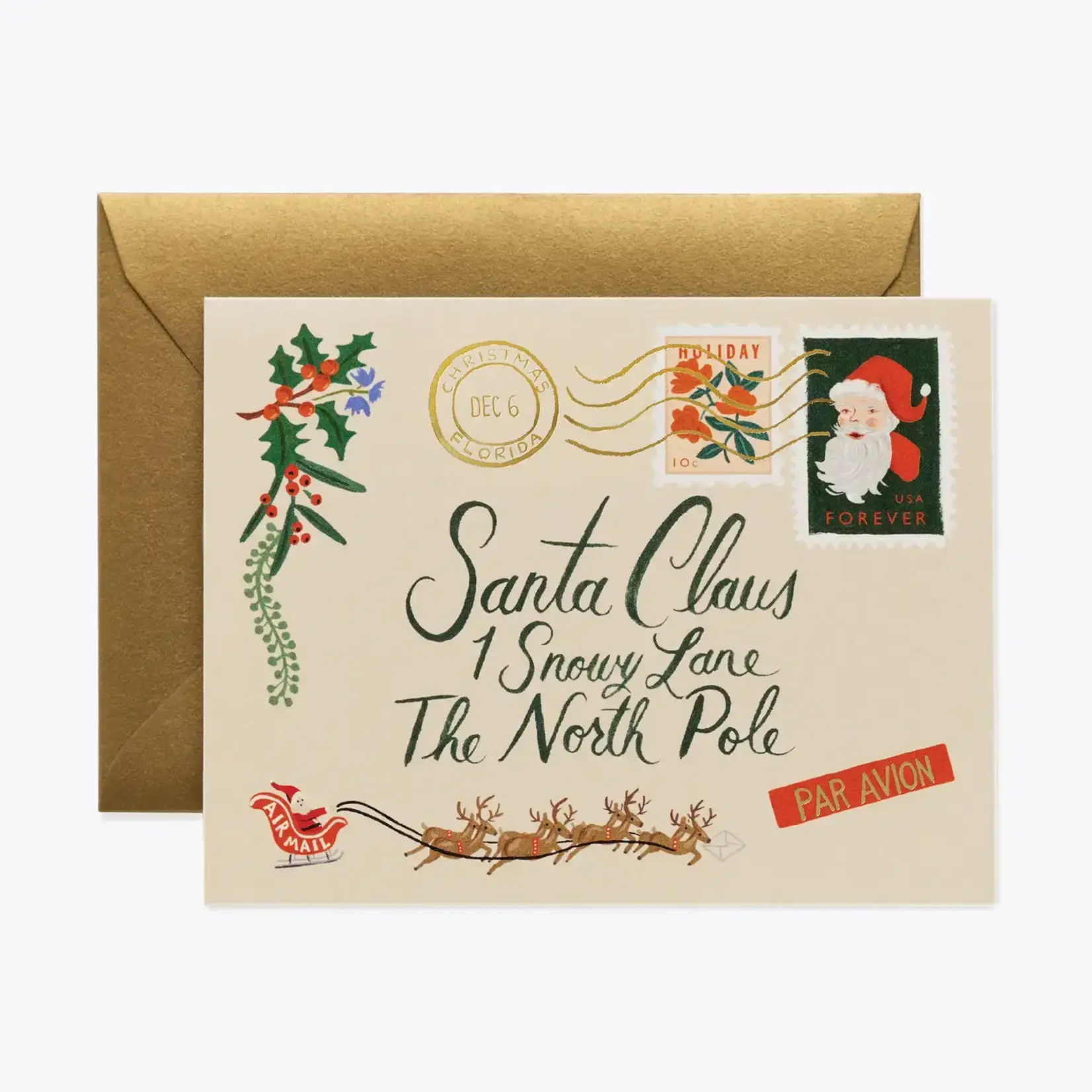Rifle Paper Company Boxed Set of Santa Letter Cards