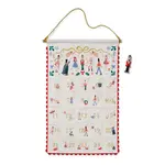 Rifle Paper Company Nutcracker Embroidered Hanging Advent Calendar