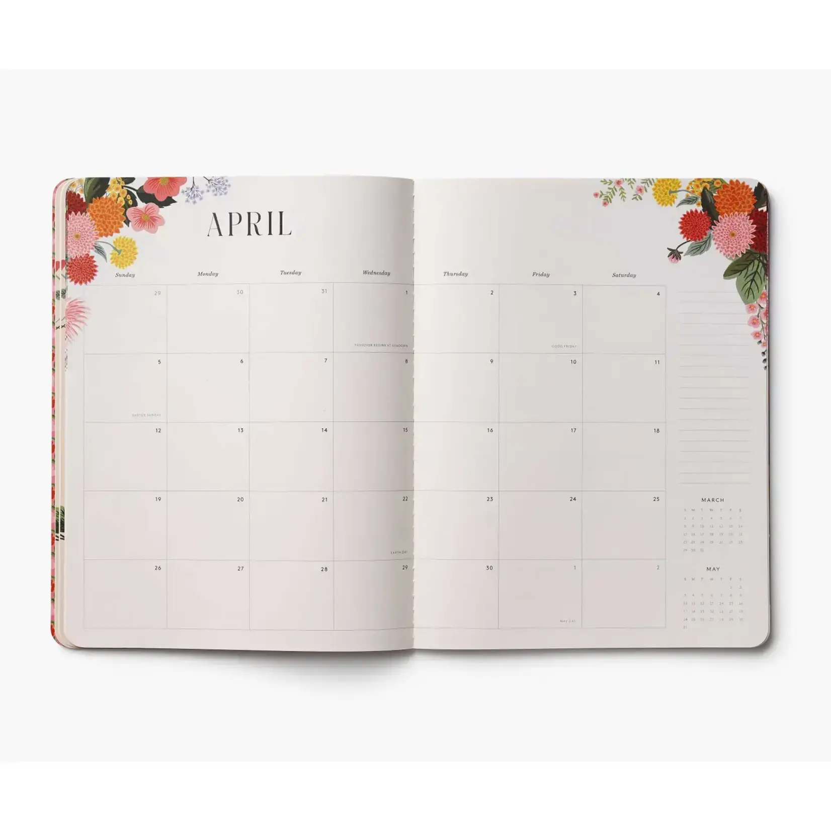Rifle Paper Company 2026 Dahlia 12-Month Appointment Notebook