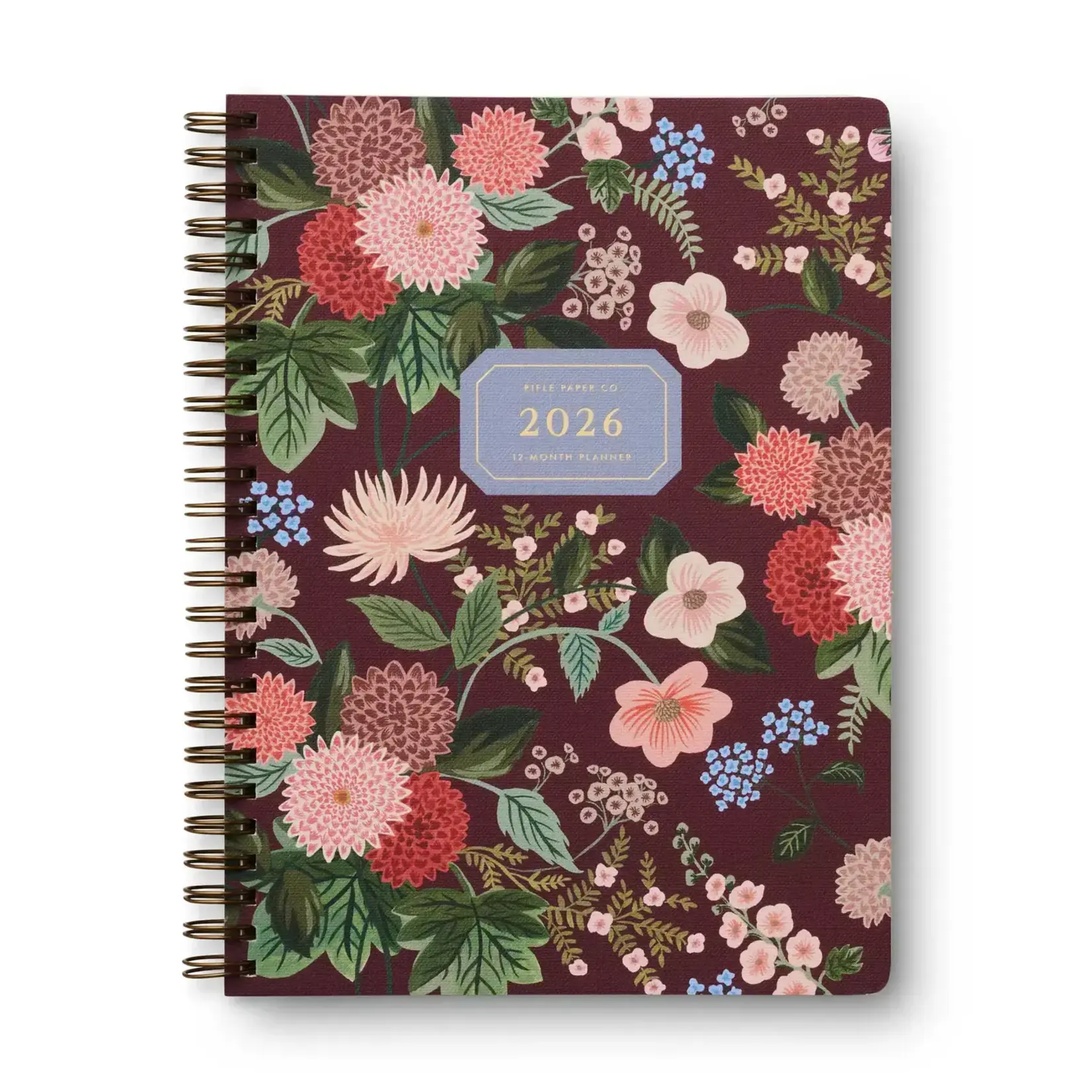 Rifle Paper Company 2026 Dahlia 12-Month Softcover Spiral Planner
