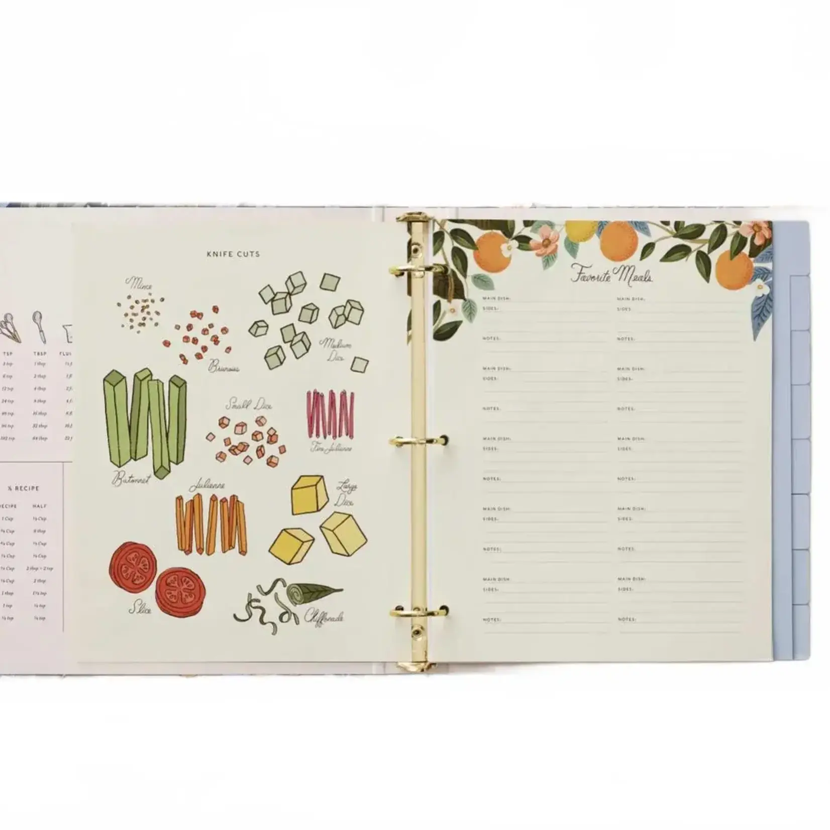 Rifle Paper Company Citrus Grove Recipe Binder