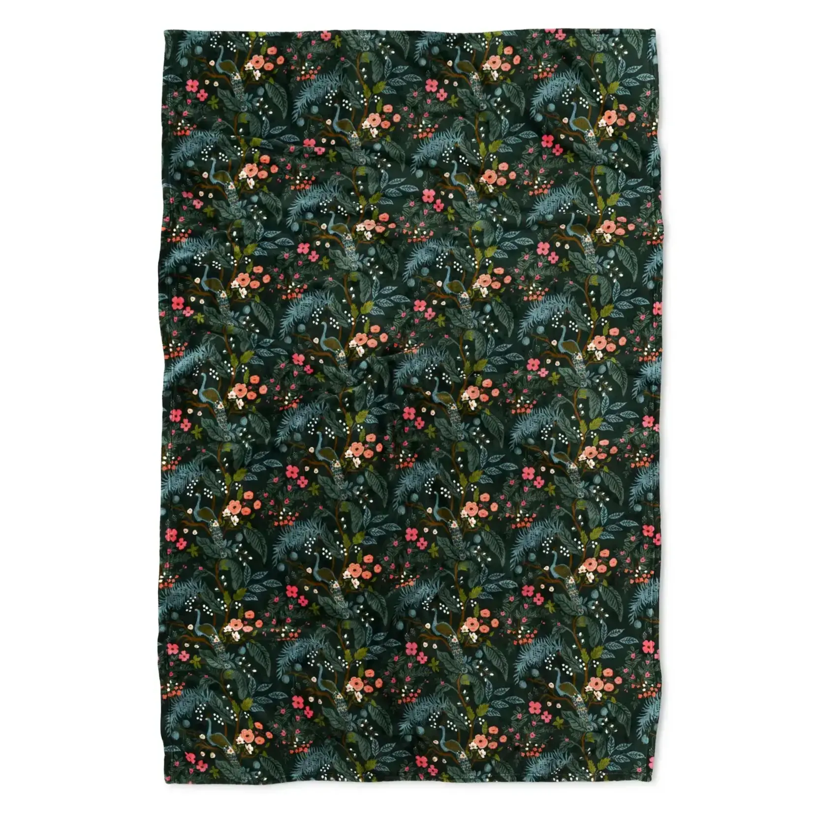 Rifle Paper Company Peacock Fleece Blanket