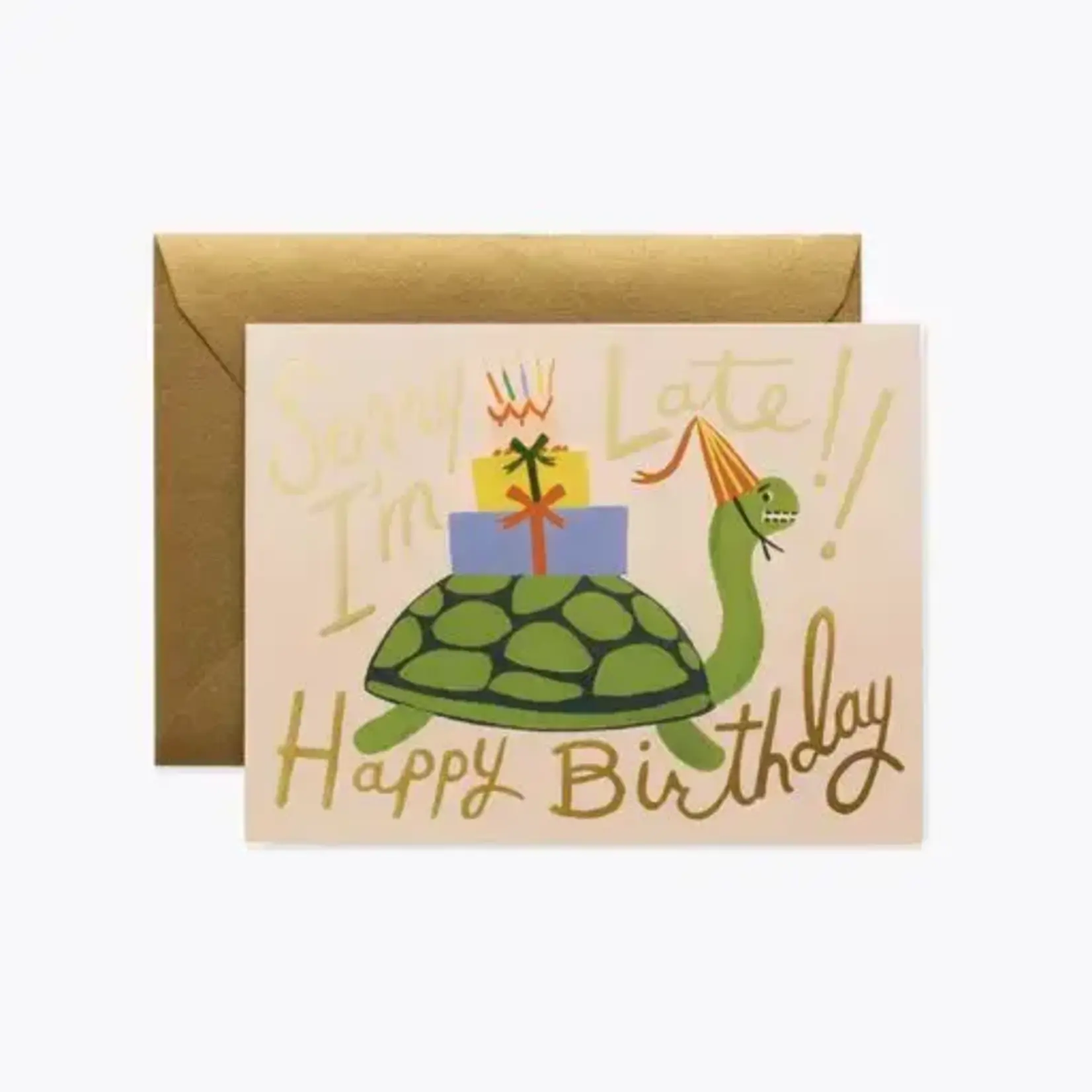 Rifle Paper Company Turtle Belated Birthday Card